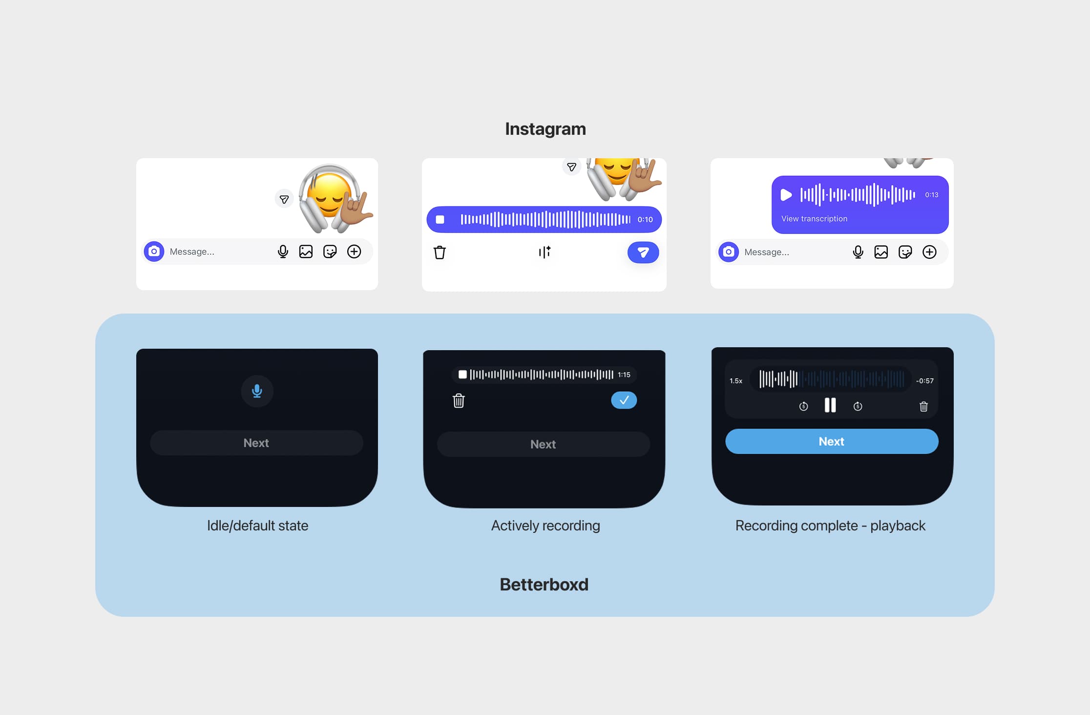 Betterboxd voice recording feature exploration