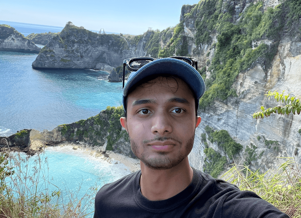 Syed Israruddin at the coast